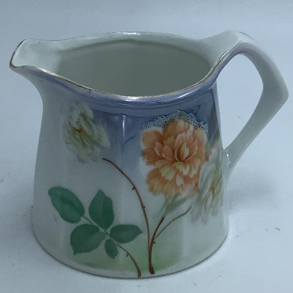 Vintage RS Germany Hand-painted Porcelain Creamer